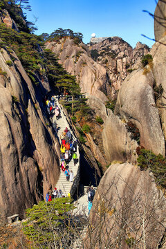 黄山美景黄山山峰