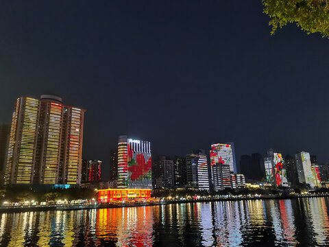 夜江景