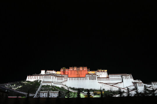 西藏拉萨布达拉宫宗教圣地