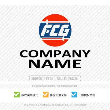 FCG字母LOGO标志设计