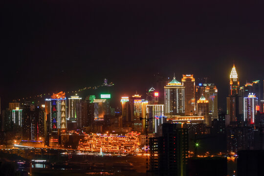 重庆洪涯洞夜景