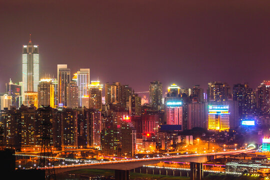 重庆黄花园大桥夜景