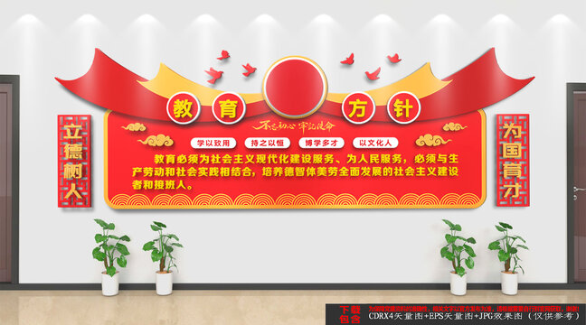 黨的教育方針文化墻