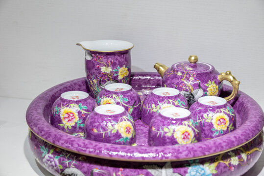 紫色茶具