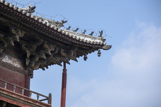 天津独乐寺历史建筑景观