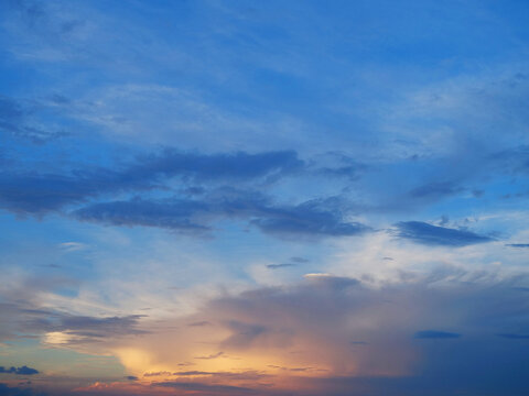 晚霞天空