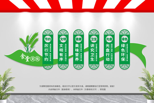 食堂文化墻