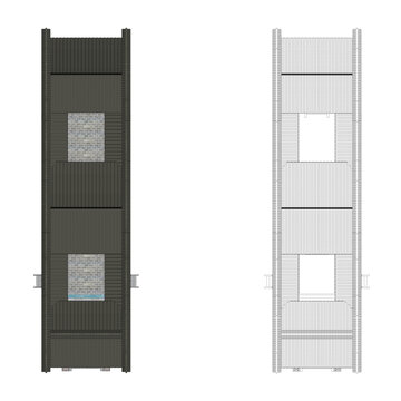 天井院屋面效果图