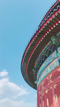 北京天坛国庆度假古风建筑