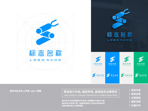 S科技智能机器人LOGO