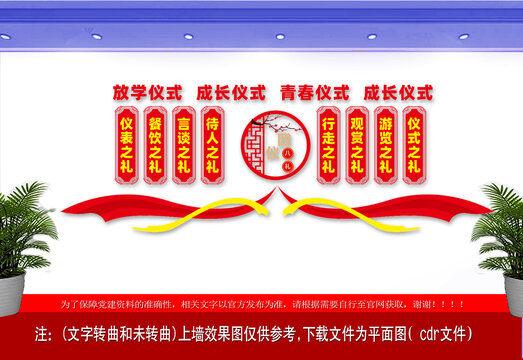 四議八禮文化墻