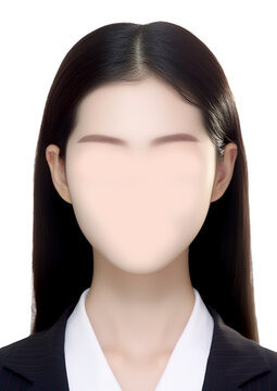 女性證件照換臉換裝模板