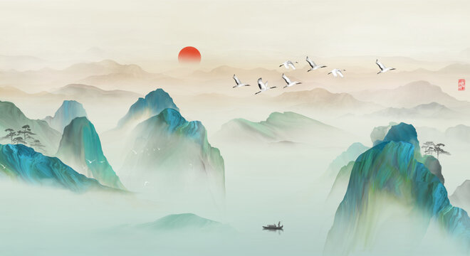 中式山水畫
