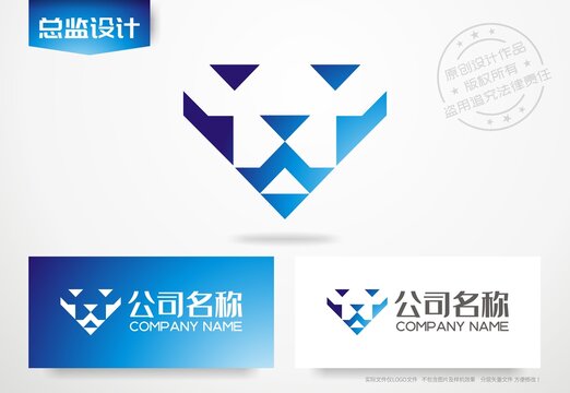 狮子头logo钻石