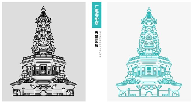 河北石家庄市正定县广惠寺华塔