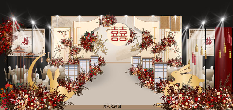 香檳色中式婚禮