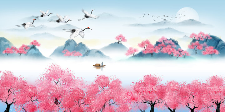 水墨山水畫