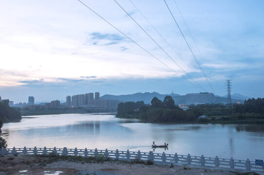 南安西溪河流风景