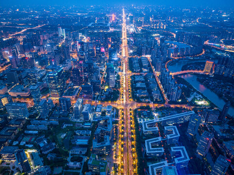 成都高新区夜景