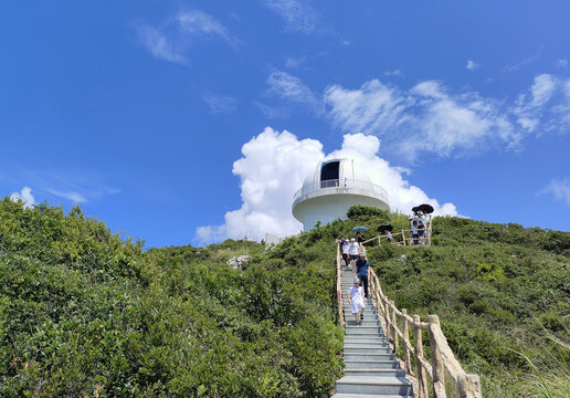 广东深圳西涌天文台海景如画