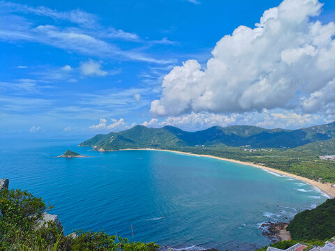 广东深圳西涌天文台海景如画