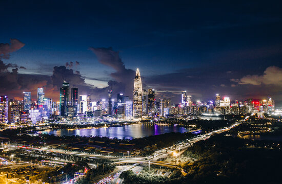 深圳湾夜景