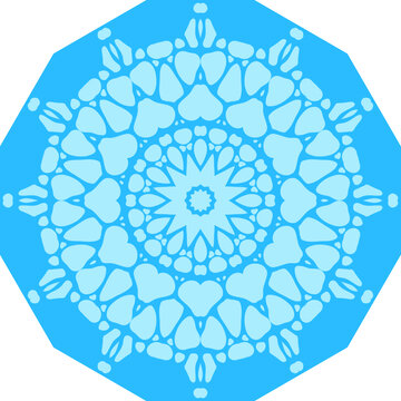 藍色地磚拼花