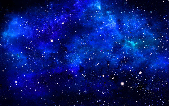 藍色夢幻星空