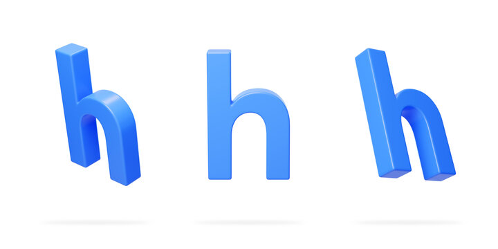 英文字母h拼音拼写语言3D