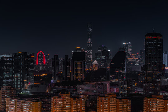 北京国贸cbd夜景