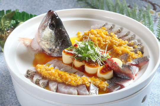 黃椒開屏鱸魚