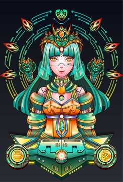 賽博朋克元宇宙十二生肖之巳蛇
