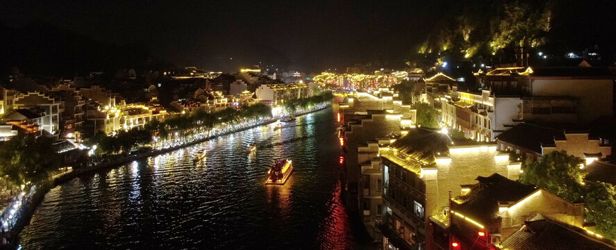 镇远舞阳河夜景