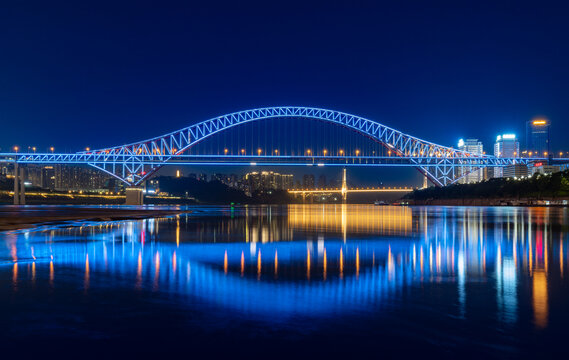 朝天门长江大桥夜景