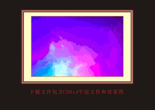 紫色底纹矢量泼墨油画素材