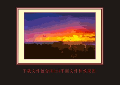 抽象底紋花紋素材水墨暈染