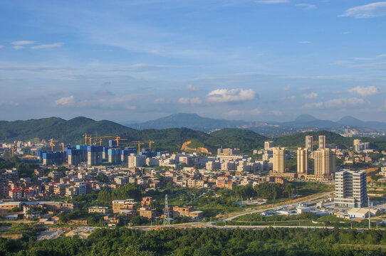 闽南乡镇航拍风景