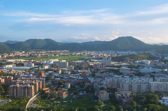 闽南乡镇航拍风景