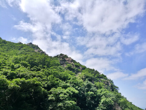 蓝天绿山