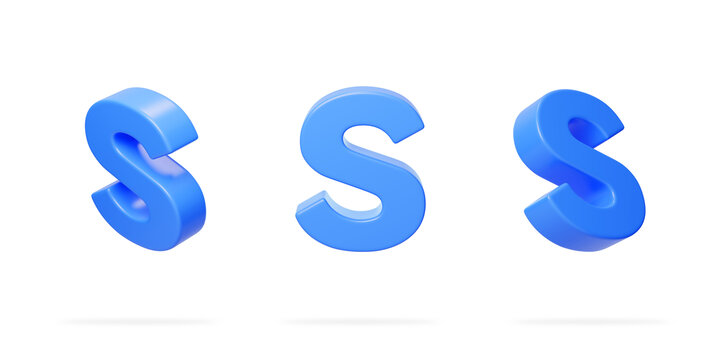 英文字母s拼音拼寫語言3D