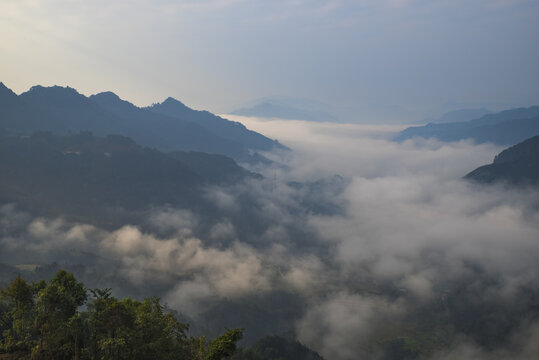 山区山脉大山云雾