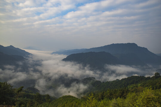 山区云雾天空云彩