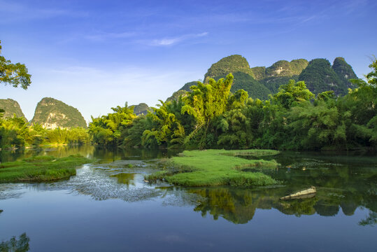 山水风景流域江河河流