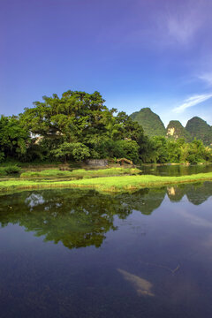 山水风景秀丽河山