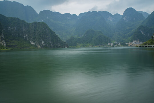 水库湖泊山水风光