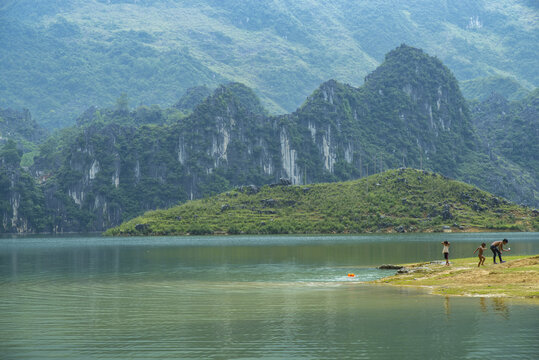 水库湖泊山水风光