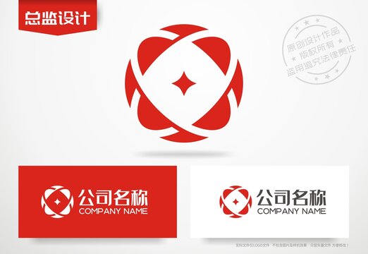 金融行业logo铜钱古钱币