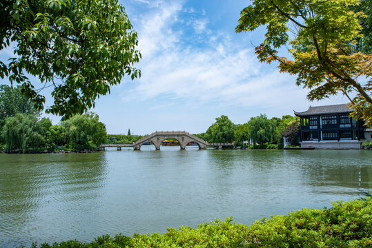 浙江嘉兴南湖公园景区景观