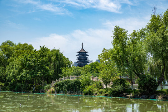 浙江嘉兴南湖公园景区景观