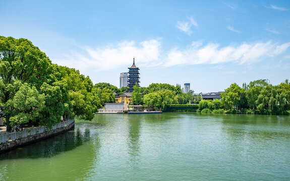 浙江嘉兴南湖公园景区景观